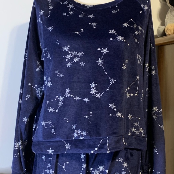 XOXO Blue Starry Night Constellations Pajama Set - Picture 2 of 12